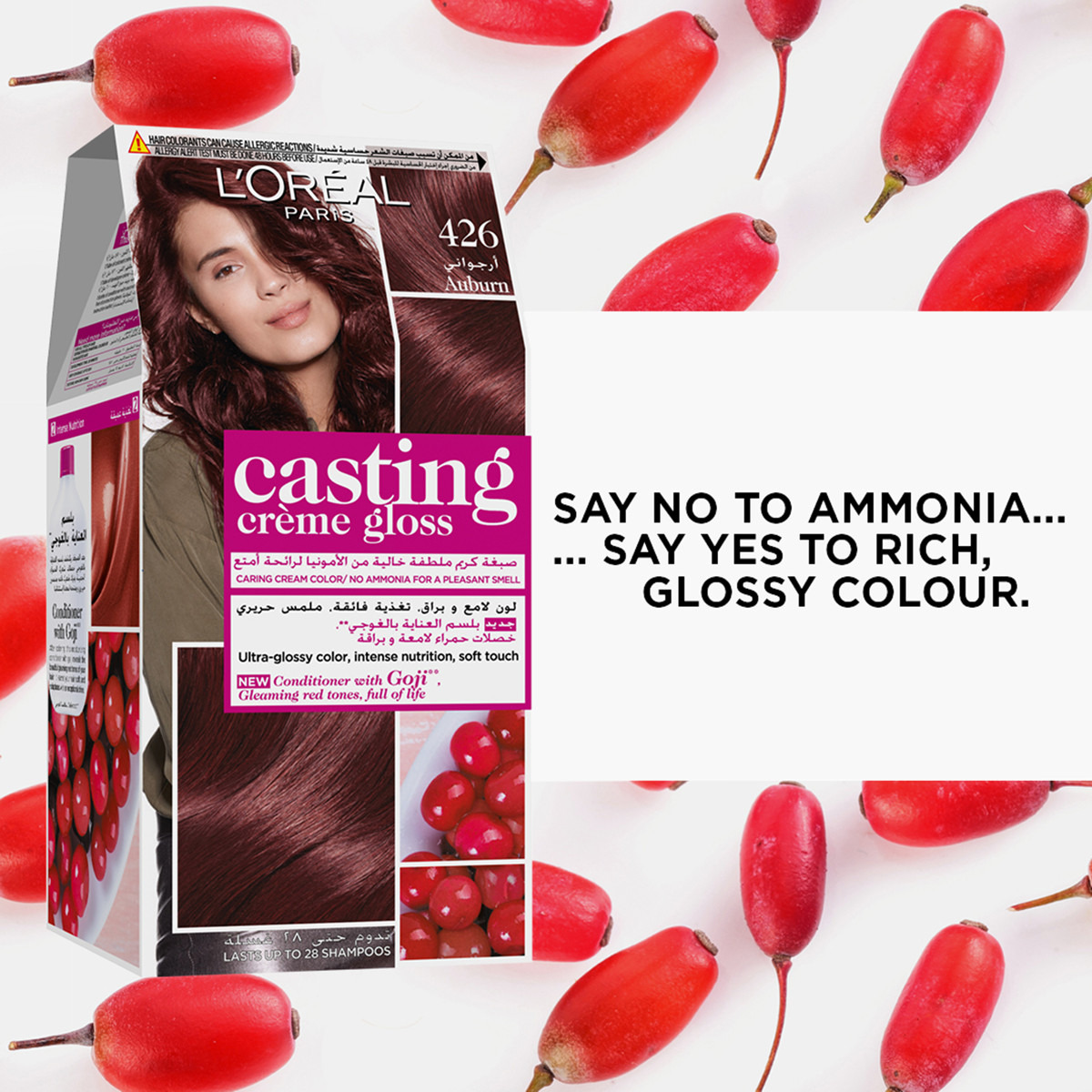 L'Oreal Paris Casting Crème Gloss 426 Auburn Hair Colour-beautyandpersonalcare-hair-hairstyling-haircolours-image-2