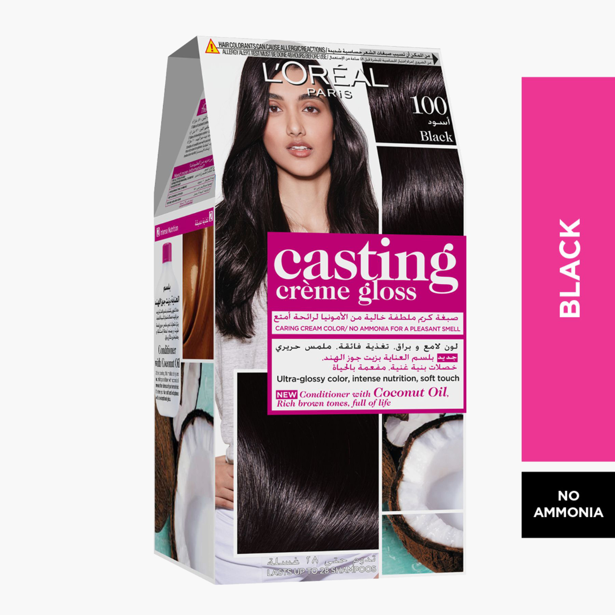 L'Oreal Paris Casting Crème Gloss 100 Black Hair Colour-beautyandpersonalcare-hair-hairstyling-haircolours-image-1