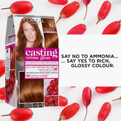 Buy L'Oreal Paris Casting Crème Gloss 543 Golden Henna Hair Colour Online | Centrepoint UAE Buy L'Oreal Paris Casting Crème Gloss 543 Golden Henna Hair Colour Online | Centrepoint UAE