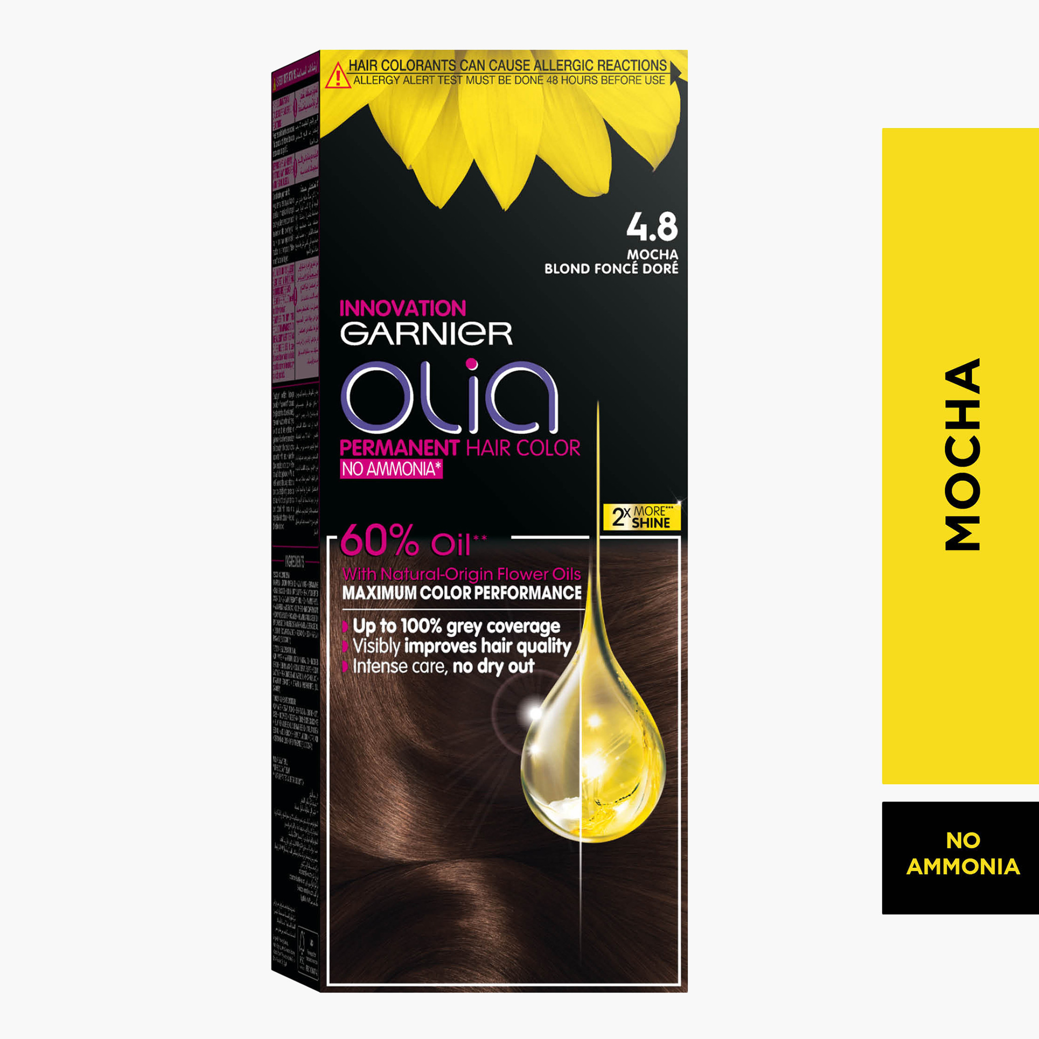 Garnier Olia 4.8 Mocha No Ammonia Permanent Hair Color-beautyandpersonalcare-hair-hairstyling-haircolours-image-1