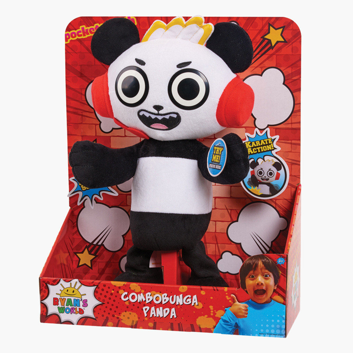 Ryan's World Combobunga Panda Plush Toy-toys-playfigures-actionplaysets-image-1