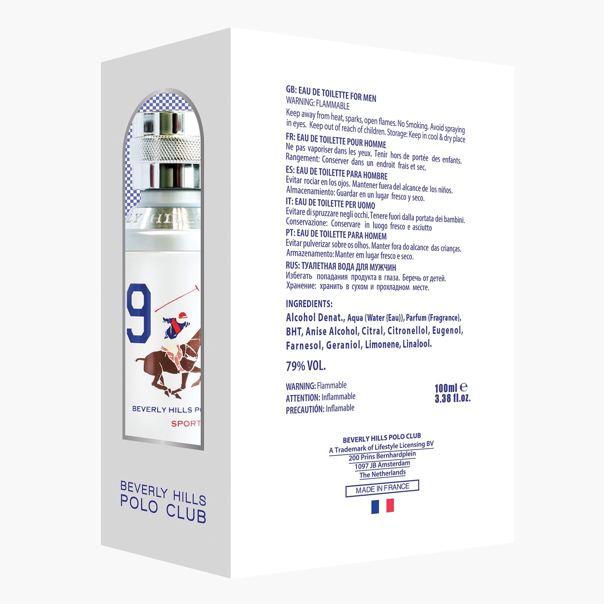 Beverly Hills Polo Club Sports Men Nine - 100 ml-beautyandpersonalcare-fragrance-men-image-3