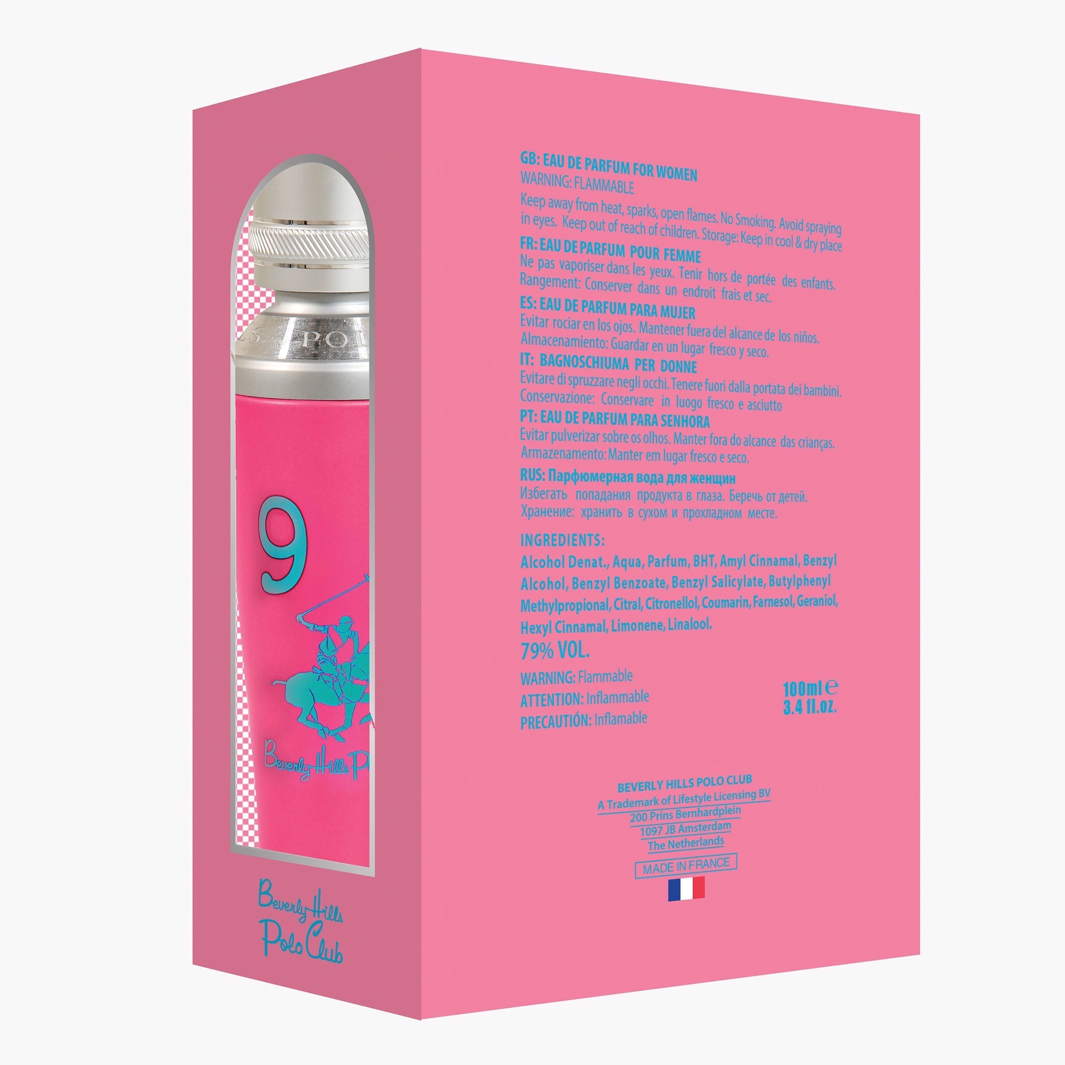 Beverly Hills Polo Club Women Nine EDT - 100 ml-beautyandpersonalcare-fragrance-women-image-3