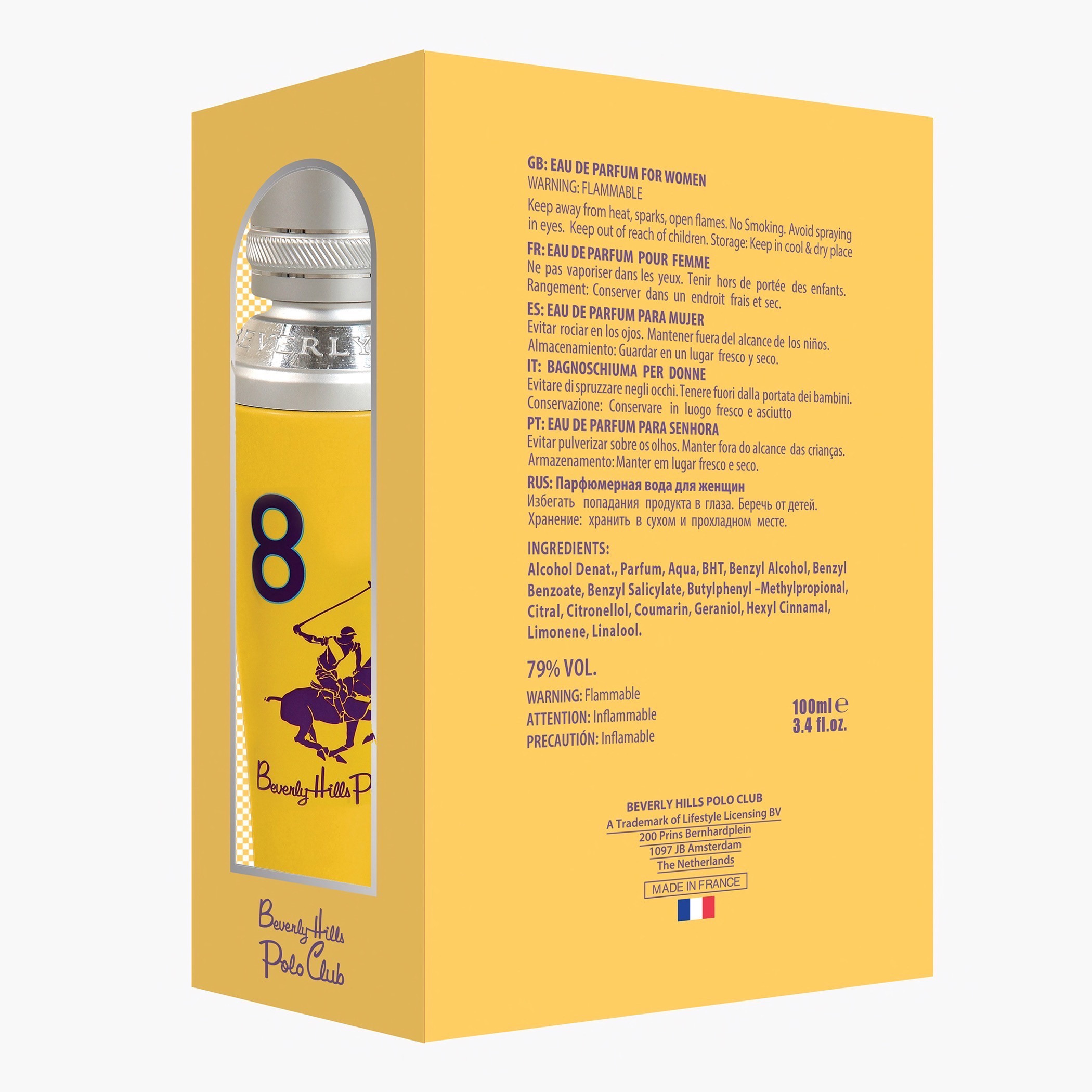 Beverly Hills Polo Club Women Eight EDT - 100 ml-beautyandpersonalcare-fragrance-women-image-3