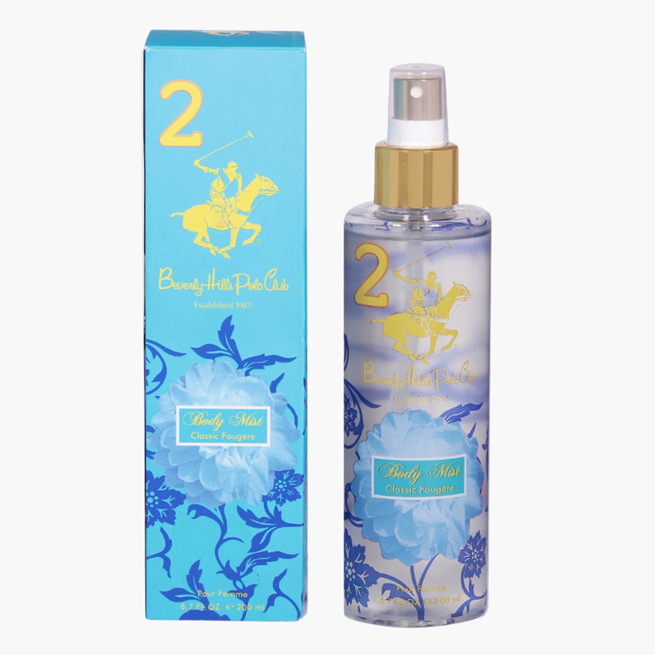 Beverly Hills Polo Club Classic Fougere Body Mist No 2 - 200 ml-beautyandpersonalcare-fragrance-women-image-1