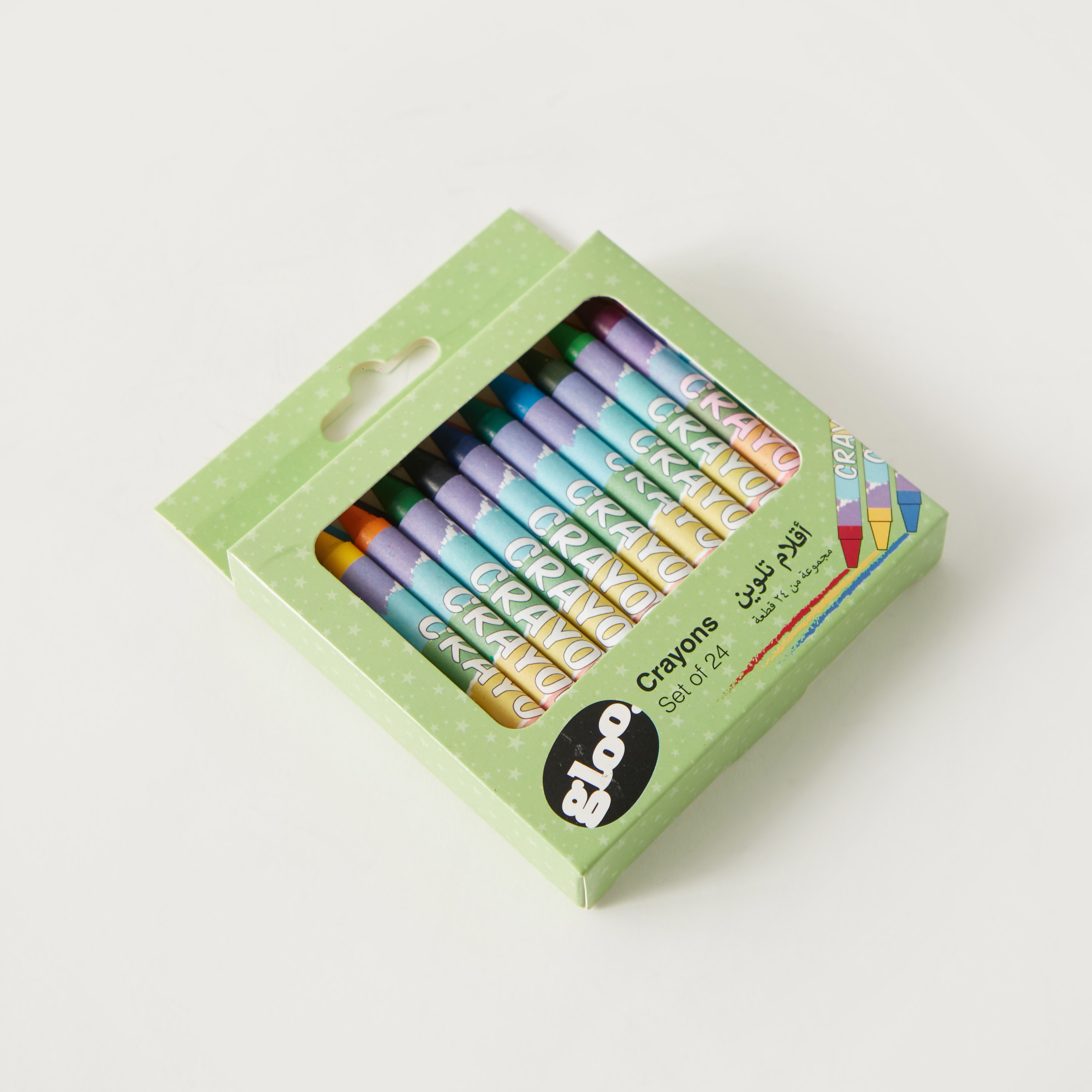 Gloo 24-Piece Crayon Set - 10x9 cms-school-stationery-sets-image-1