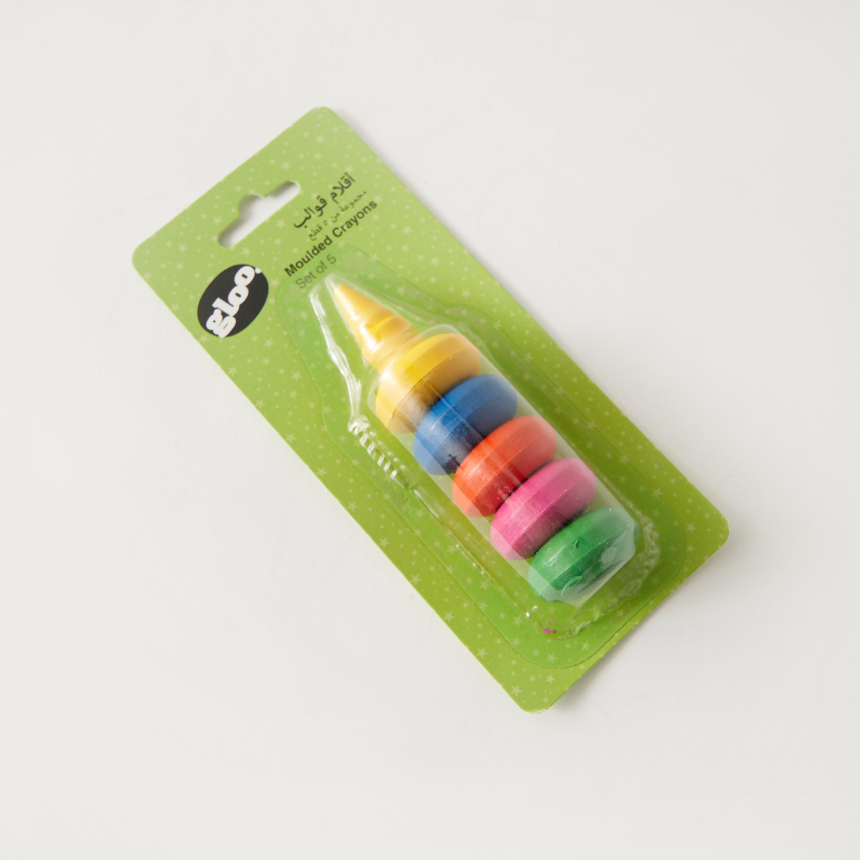 طقم أقلام تلوين شمع 5 قطع من جلو - 5× 5×15 سم-school-stationery-pensandpencils-image-1