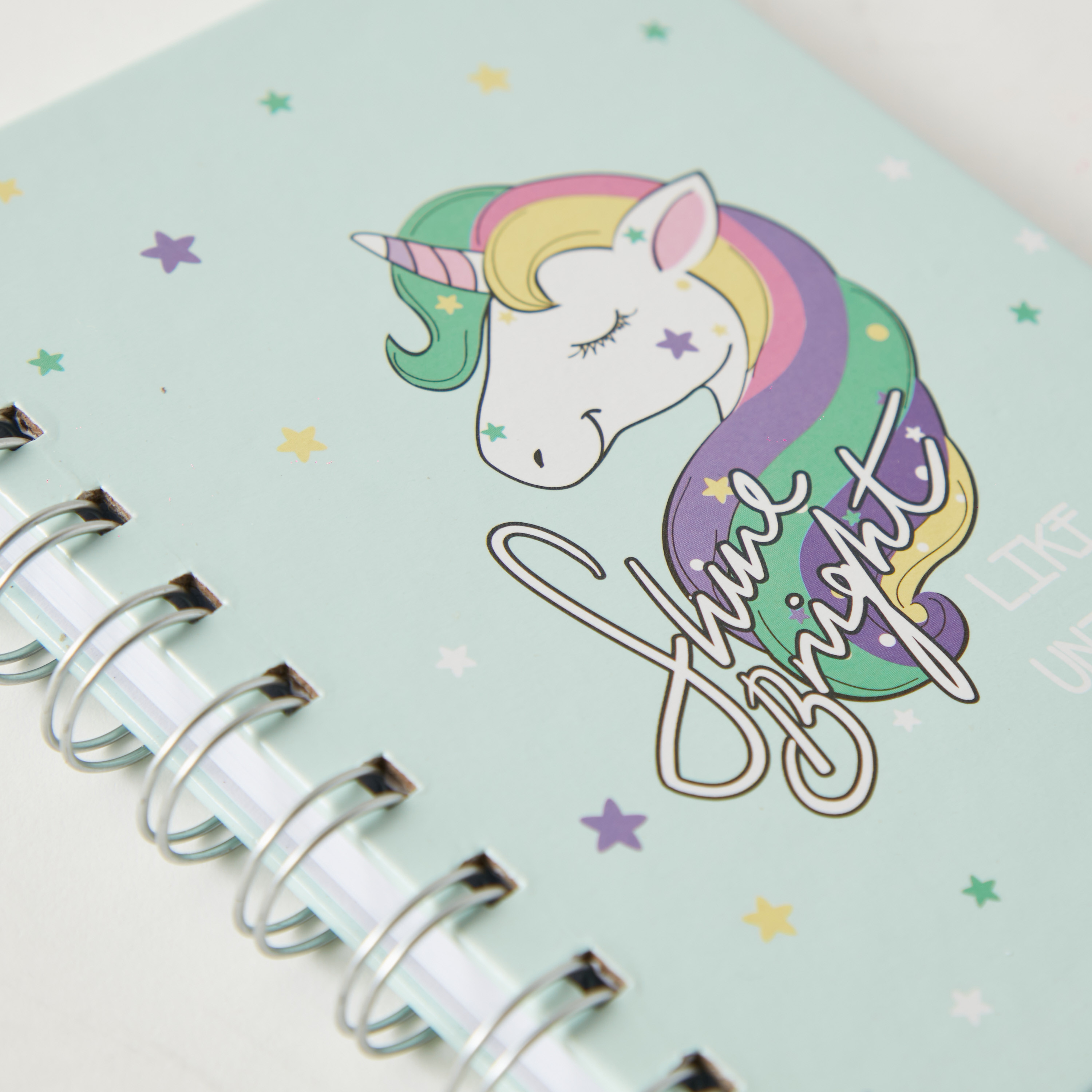 Syloon 2-Piece Unicorn Theme Notebook Set - 14x11 cms-school-stationery-notebooks-image-3