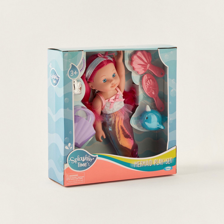 Cititoy Splashin Time Mermaid Doll Playset - 30 cms