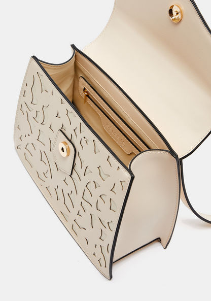 Celeste Cutout Detail Satchel Bag with Detachable Strap