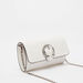 Celeste Solid Clutch with Embellished Buckle and Chain Strap-Wallets and Clutches-thumbnailMobile-2