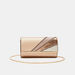 Celeste Textured Flap Clutch with Chain Strap-Wallets and Clutches-thumbnailMobile-0