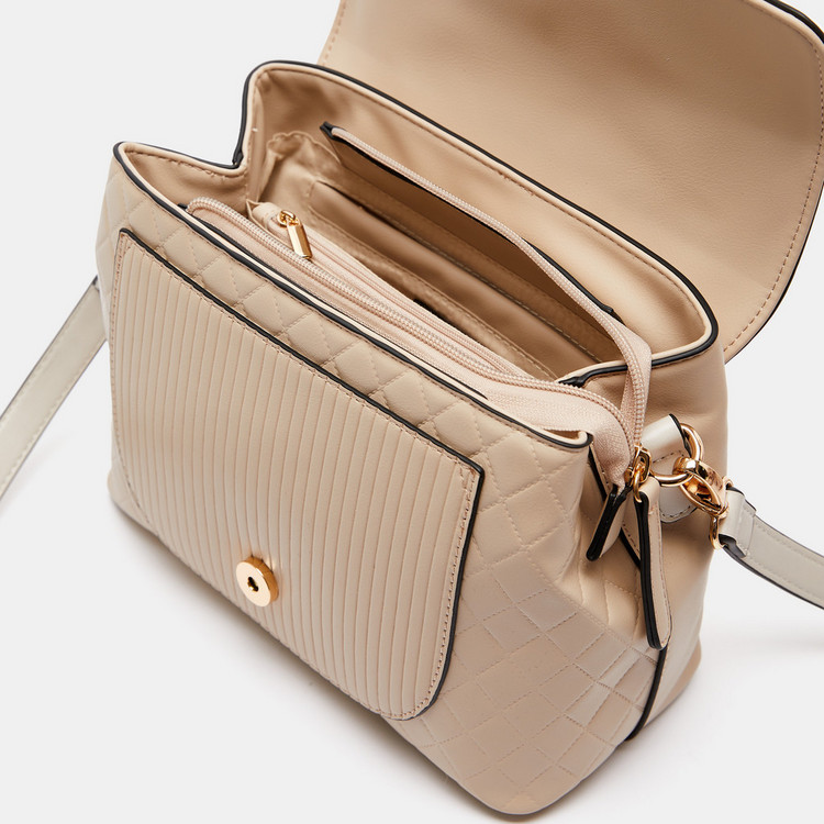 Jane Shilton Quilted Satchel Bag with Detachable Strap