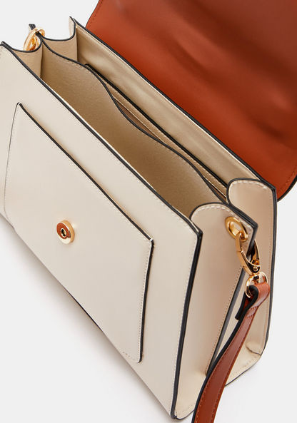 Celeste Colourblock Satchel Bag with Detachable Strap