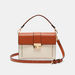 Celeste Colourblock Satchel Bag with Flap Closure-Women%27s Handbags-thumbnail-0