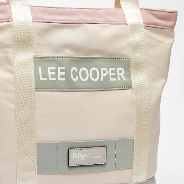 Lee Cooper Logo-Print Shopper Bag with Double Handle