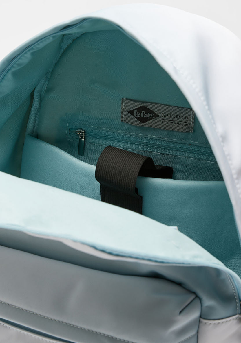 Lee Cooper Tie Dye Print Backpack with Adjustable Strap and Zip Closure-Women%27s Backpacks-image-4