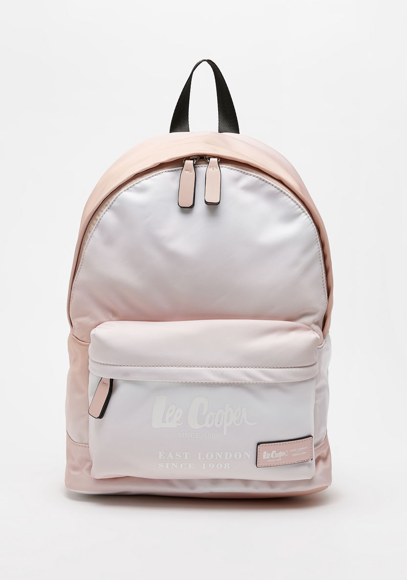 Lee Cooper Tie Dye Print Backpack with Adjustable Strap and Zip Closure-Women%27s Backpacks-image-0