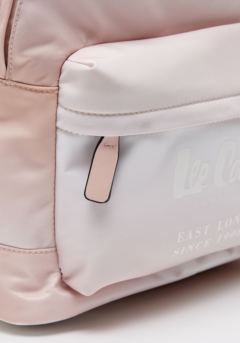 Lee Cooper Tie Dye Print Backpack with Adjustable Strap and Zip Closure-Women%27s Backpacks-image-1