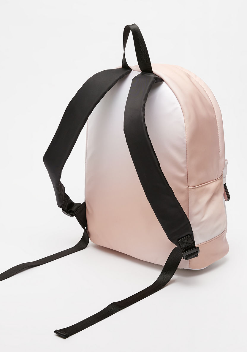 Lee Cooper Tie Dye Print Backpack with Adjustable Strap and Zip Closure-Women%27s Backpacks-image-3