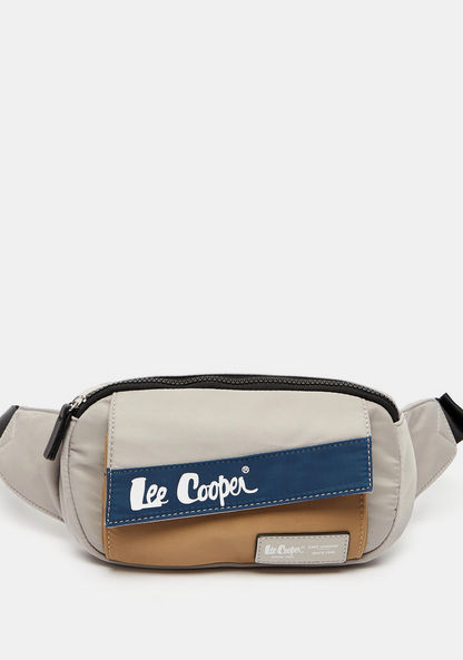 Lee Cooper Colourblock Waist Bag with Adjustable Strap and Zip Closure