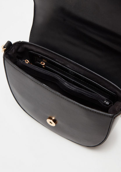 ELLE Embossed Crossbody Bag with Detachable Strap