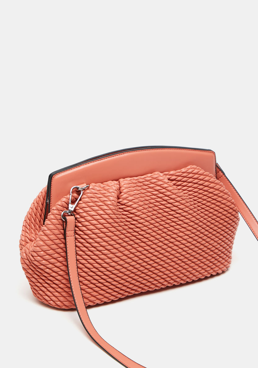 Haadana Quilted Clutch with Detachable Strap-Women%27s Handbags-image-2