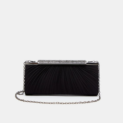 Celeste Embellished Clutch with Chain Link Strap