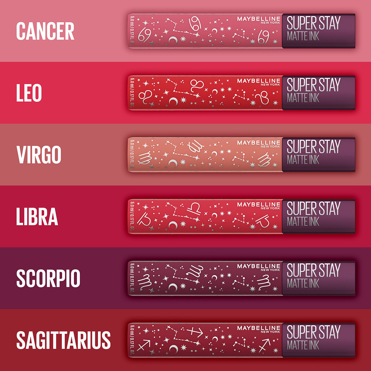 maybelline zodiac collection