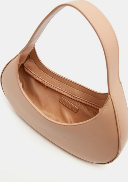Haadana Solid Shoulder Bag with Handle and Zip Closure