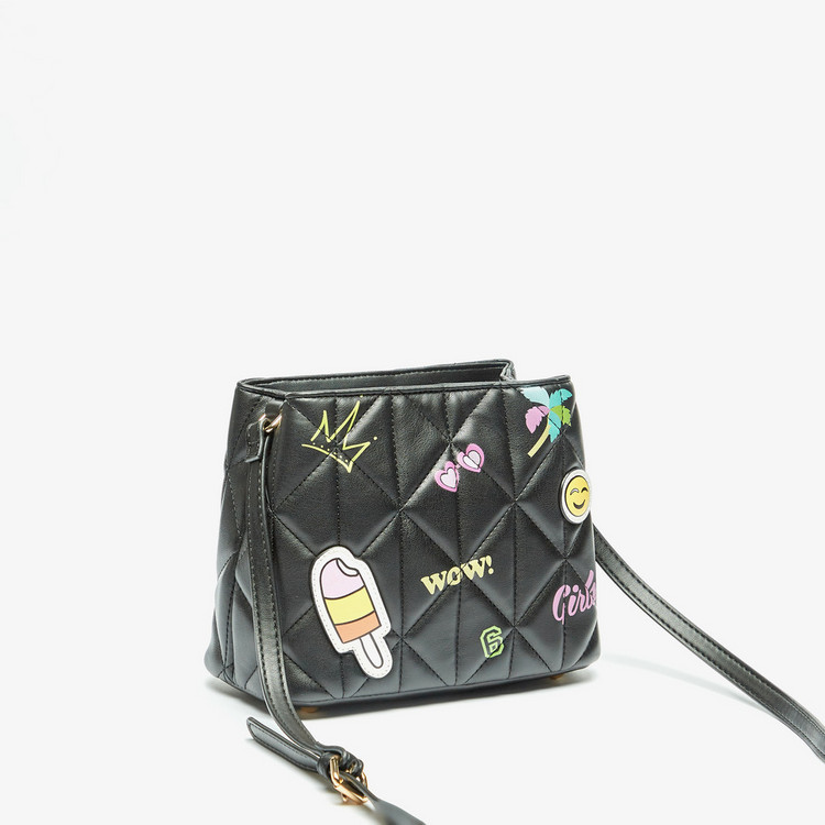 Missy Quilted Crossbody Bag with Adjustable Strap and Magnetic Closure