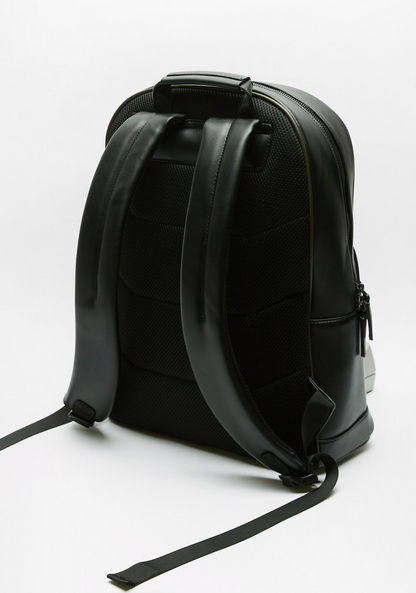Duchini Solid Backpack with Zip Closure-Men%27s Backpacks-image-1