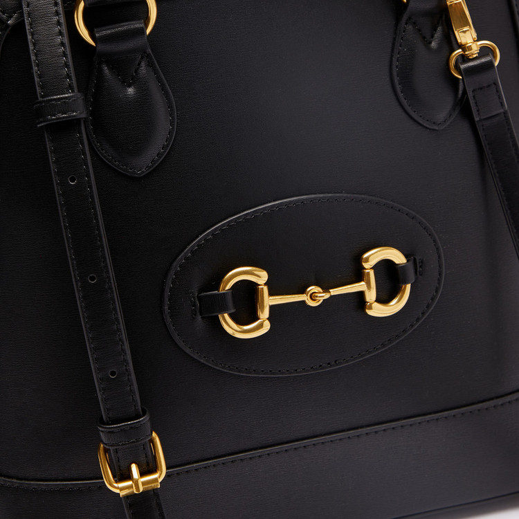 Celeste Snaffle Trim Tote Bag with Detachable Strap and Metal Accents