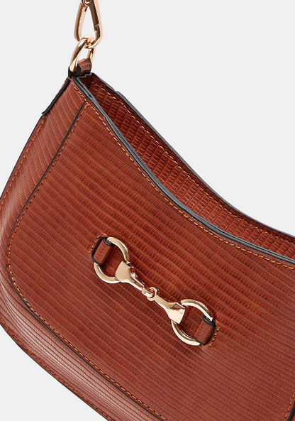 Celeste Textured Crossbody Bag with Detachable Strap and Metal Accent-Women%27s Handbags-image-2