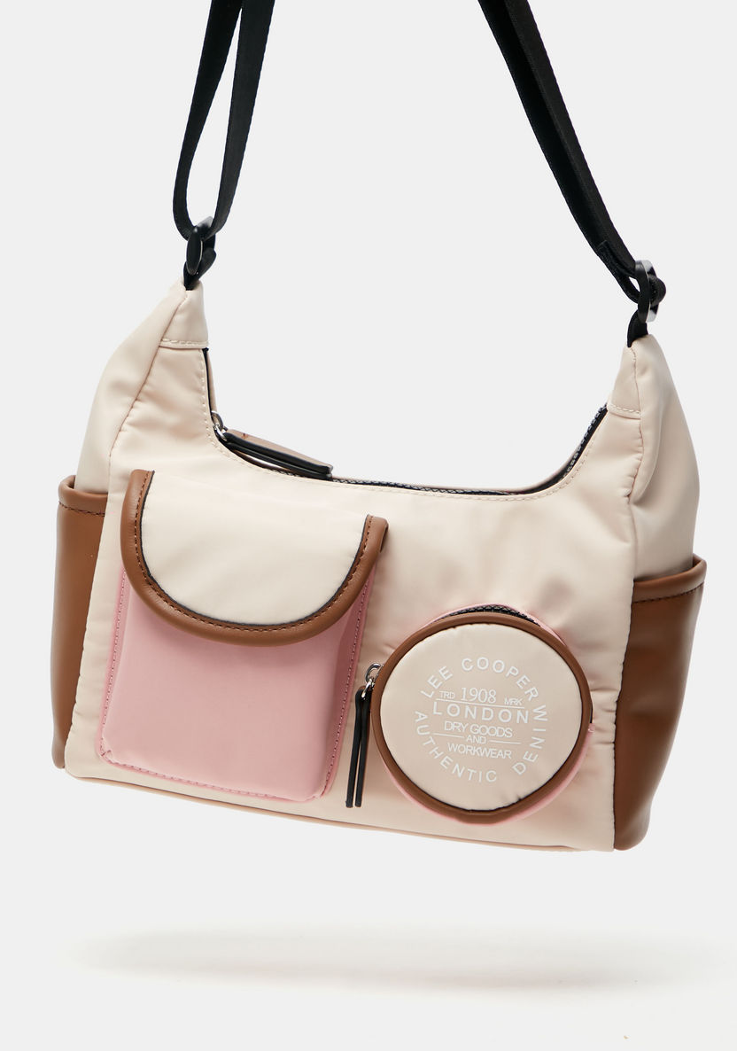 Lee Cooper Colourblock Crossbody Bag with Adjustable Strap-Women%27s Handbags-image-1