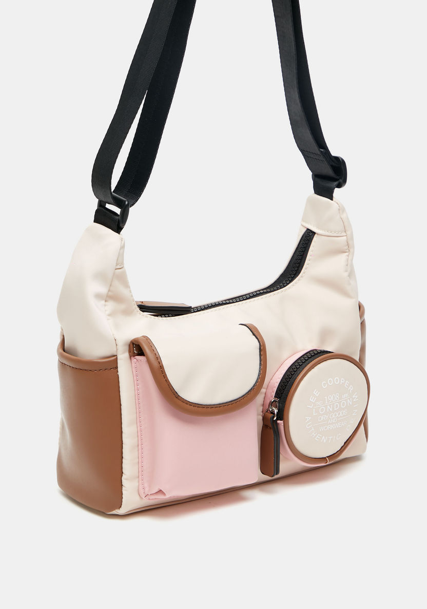 Lee Cooper Colourblock Crossbody Bag with Adjustable Strap-Women%27s Handbags-image-3