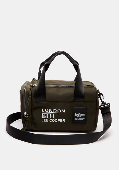Lee Cooper Bowler Bag with Detachable Strap and Zip Closure