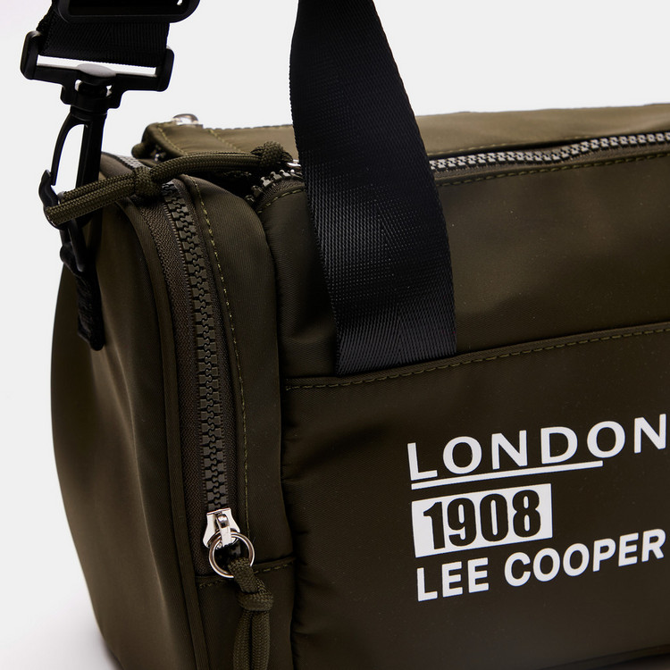 Lee Cooper Bowler Bag with Detachable Strap and Zip Closure