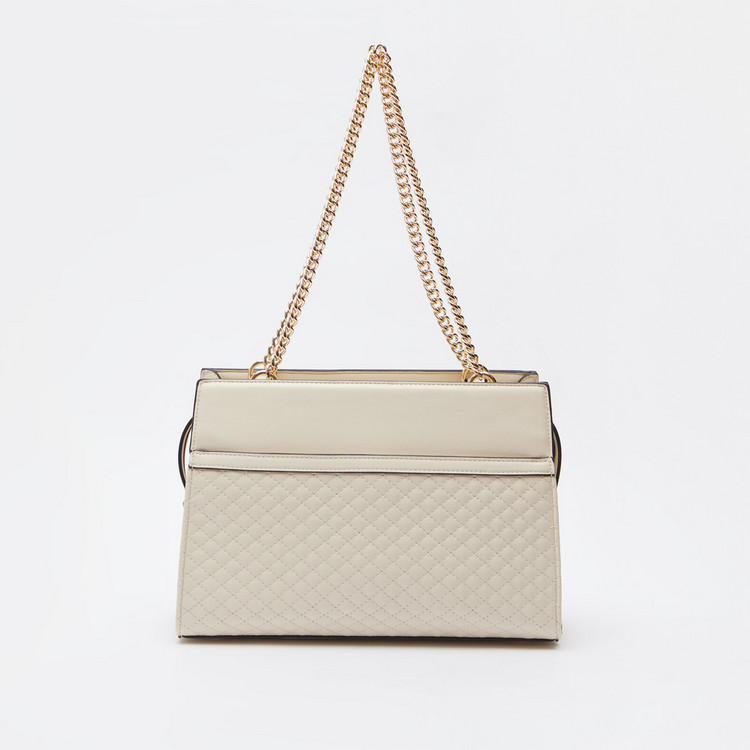 Celeste Quilted Shoulder Bag with Chain Strap