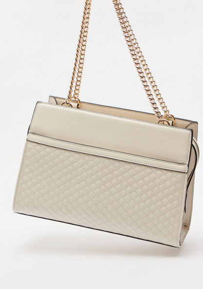 Celeste Quilted Shoulder Bag with Chain Strap