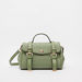 Celeste Saddle Buckle Detail Satchel Bag with Detachable Strap-Women%27s Handbags-thumbnailMobile-0