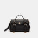 Celeste Saddle Buckle Detail Satchel Bag with Detachable Strap-Women%27s Handbags-thumbnailMobile-0