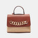 Celeste Chunky Chain Detail Satchel Bag with Detachable Strap-Women%27s Handbags-thumbnail-0