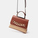 Celeste Chunky Chain Detail Satchel Bag with Detachable Strap-Women%27s Handbags-thumbnailMobile-1