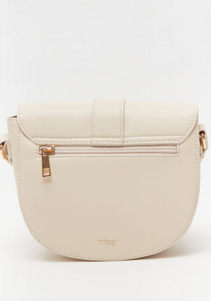 Missy Solid Crossbody Bag with Metal Accent and Adjustable Strap-Women%27s Handbags-image-4