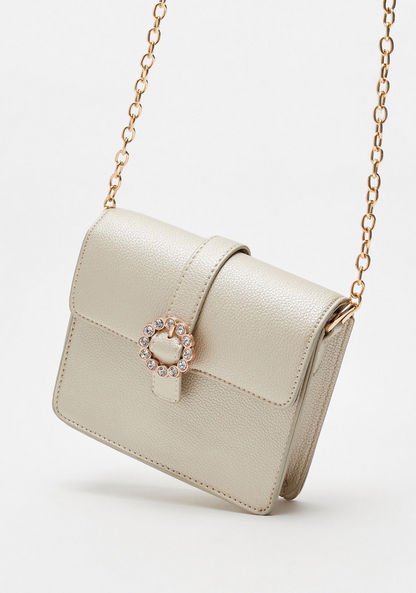 Missy Embellished Crossbody Bag with Chain Strap