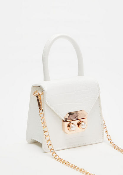 Missy Textured Tote Bag with Pearl Accents-Women%27s Handbags-image-2