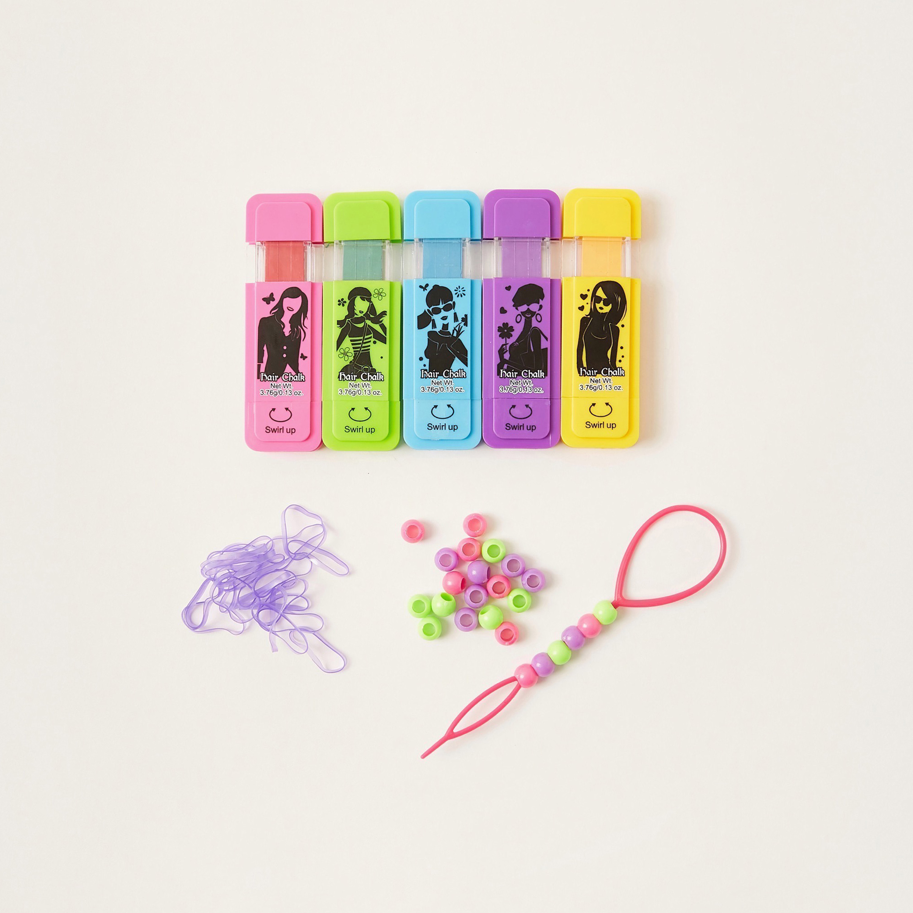مجموعة طباشير للشعر 5 ألوان من جونيورز-toys-roleplay-makeupandcosmeticsets-image-1