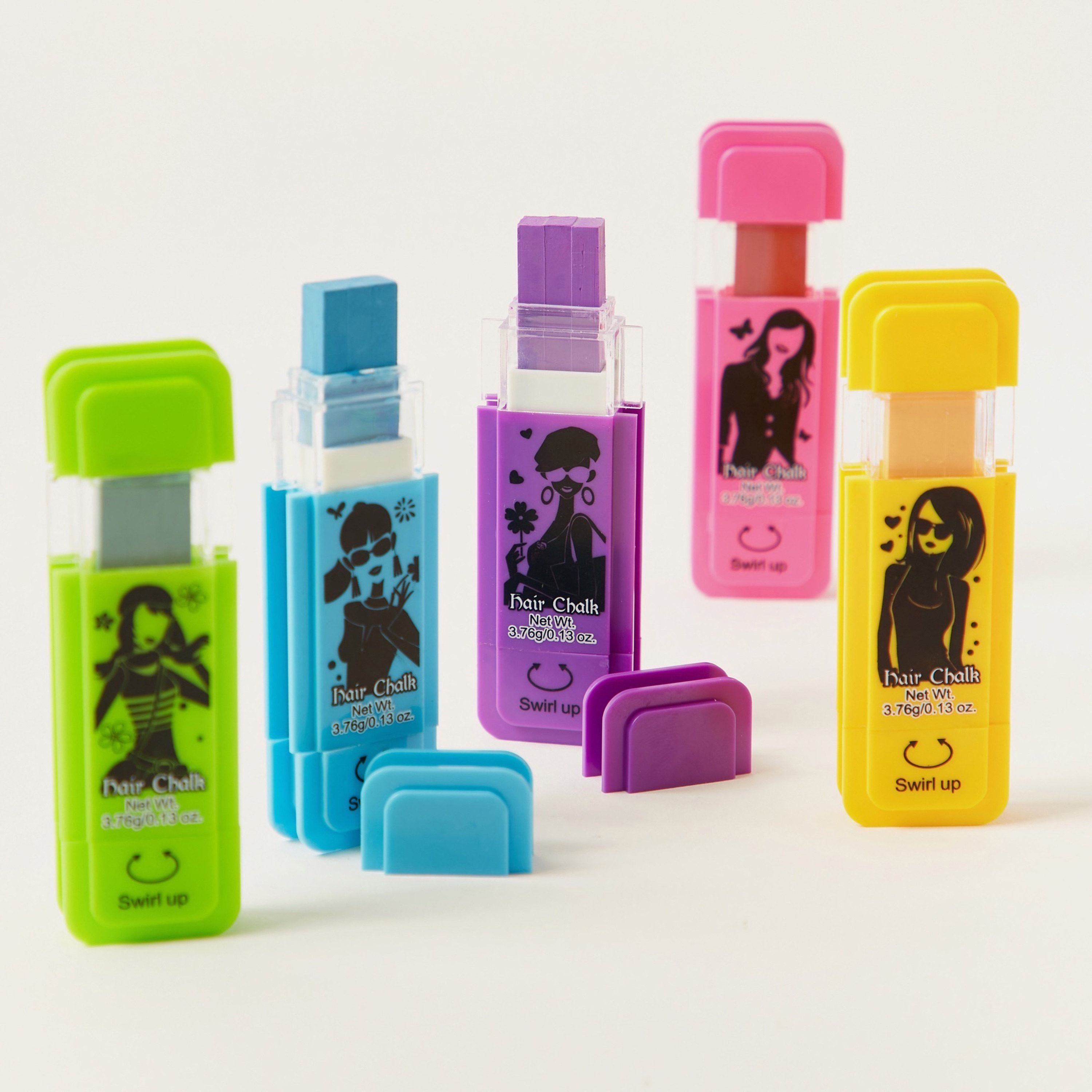 مجموعة طباشير للشعر 5 ألوان من جونيورز-toys-roleplay-makeupandcosmeticsets-image-2