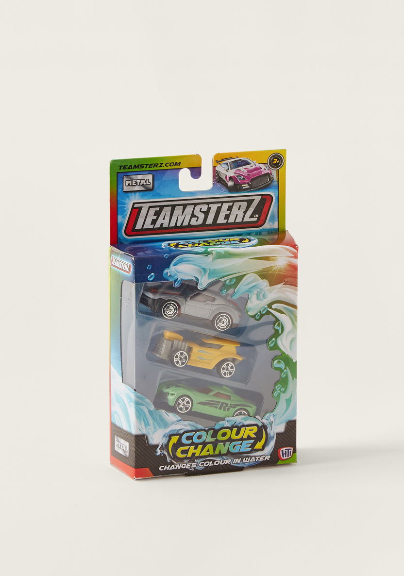 Teamsterz 3-Piece Colour Change Toy Car Set-Scooters and Vehicles-image-4